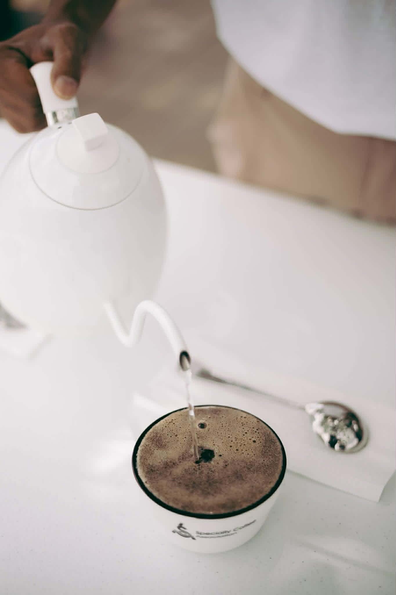 Pour-over coffee preparation